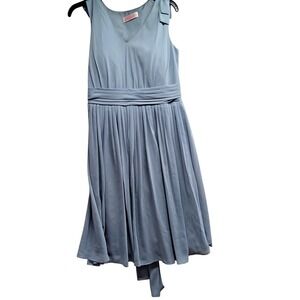 JJs House Womens Dress Empire Waist Steel Gray  Custom  Bust 38" Waist‎ 37.5"